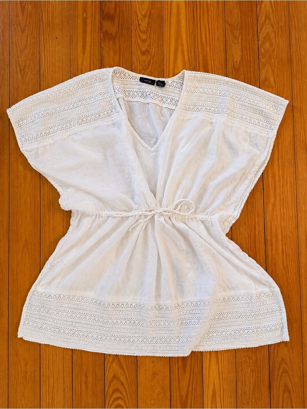 White Cotton Crochet Dress Swim Cover Up Tunic Beach Coastal XXL
mediterranean - Picture 2 of 4